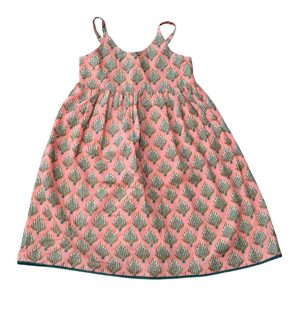 Yo Baby Pink Floral Spring Summer Dress Girl's 5